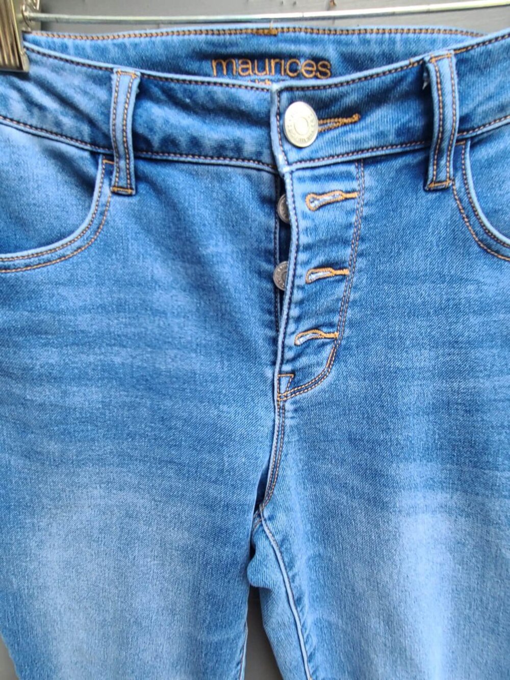Maurices High Rise Medium Reg 4 Button Fly Jeans - Picture 9 of 11